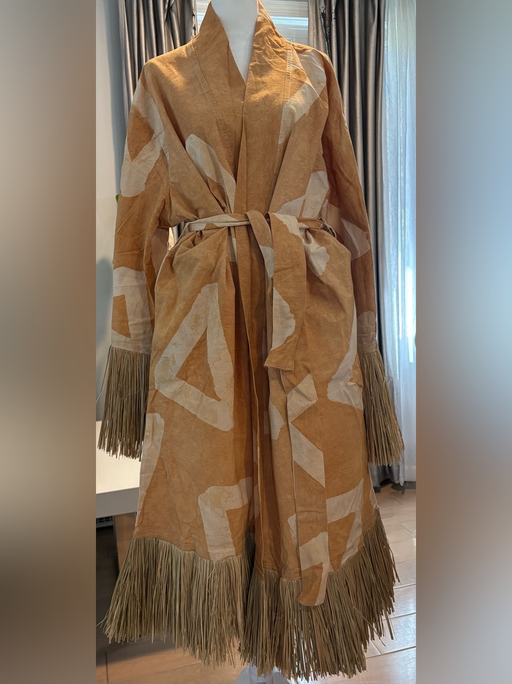 eki kere Dress (or jacket or robe) Cotton Straw